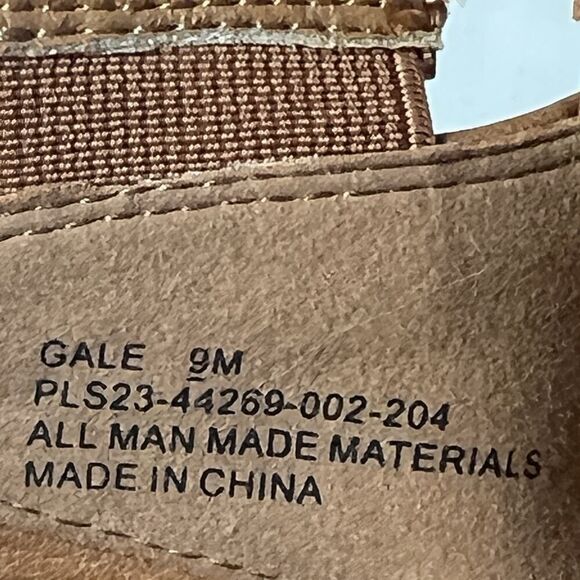 Frye and Co Womens 9M Strappy Brown Faux Leather Heeled Zip Sandals Open Toe New - Picture 10 of 11